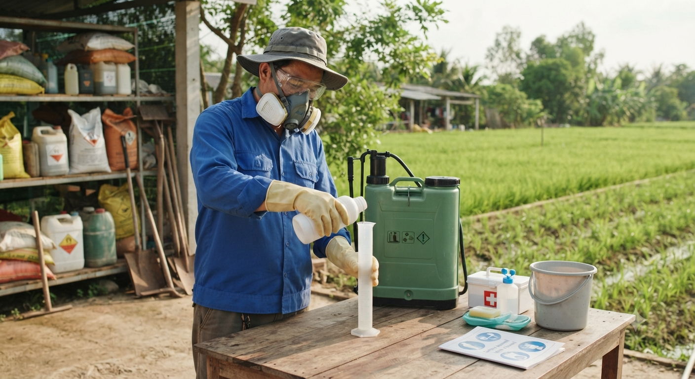 Hướng dẫn an toàn khi sử dụng thuốc bảo vệ thực vật